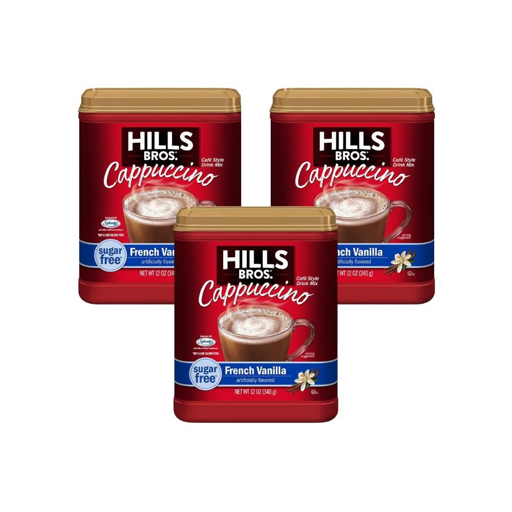 Hills Bros Hills Bros Cappuccino French Vanilla, 12 Ounce (Pack of 3)