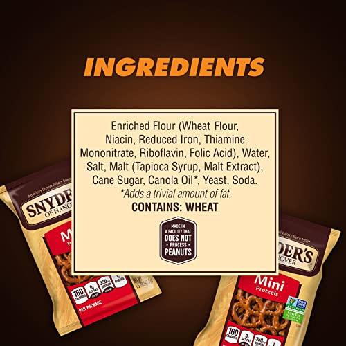 Snyder's of Hanover Snyder's of Hanover Mini Pretzels, 100 Calorie Individual Packs, 36 Ct
