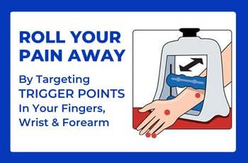 Roleo Hand Massager for Arthritis, Deep Tissue Massager for Carpal Tunnel Relief - Forearm Massager for Hand Therapy with Trigger Point Foam Roller - Finger Massager and Wrist Roller - Arm Massager by Roleo