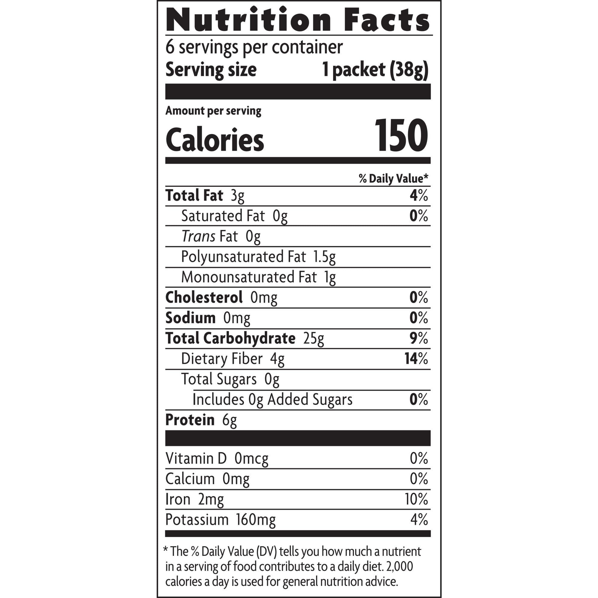 Nature's Path Nature\'s Path Organic Qi\'a Superseeds & Grains Oatmeal, 8 oz (Pack of 1), Gluten Free, Non-GMO