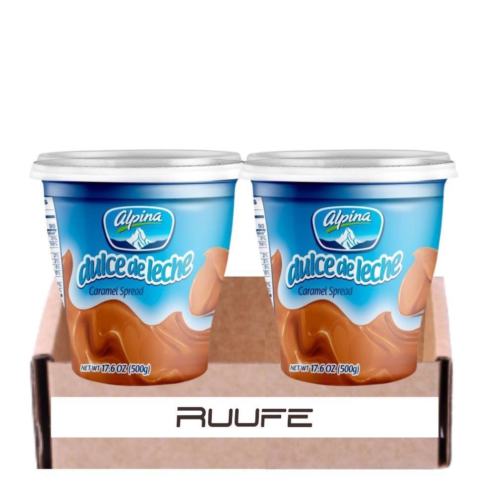 RUUFE Colombian Arequipe (2 PACK) or Dulce de Leche Colombian food dulce Colombiano made by Alpina