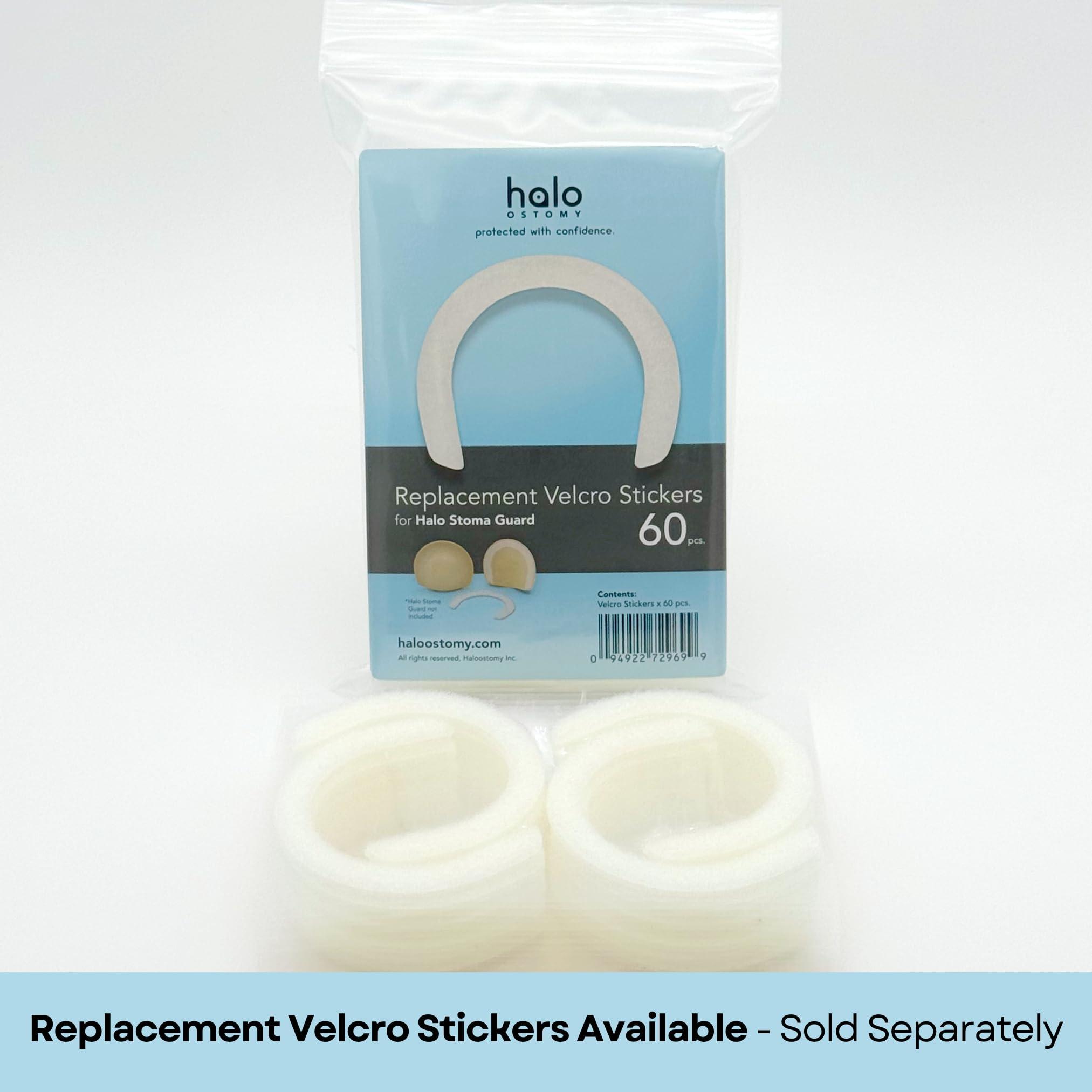 Halo Ostomy Halo Ostomy Stoma Guard Security Shield | Compatible With Ostomy Bags, Colostomy Bag Covers for women and men | 60 Single-Use Stickers Included