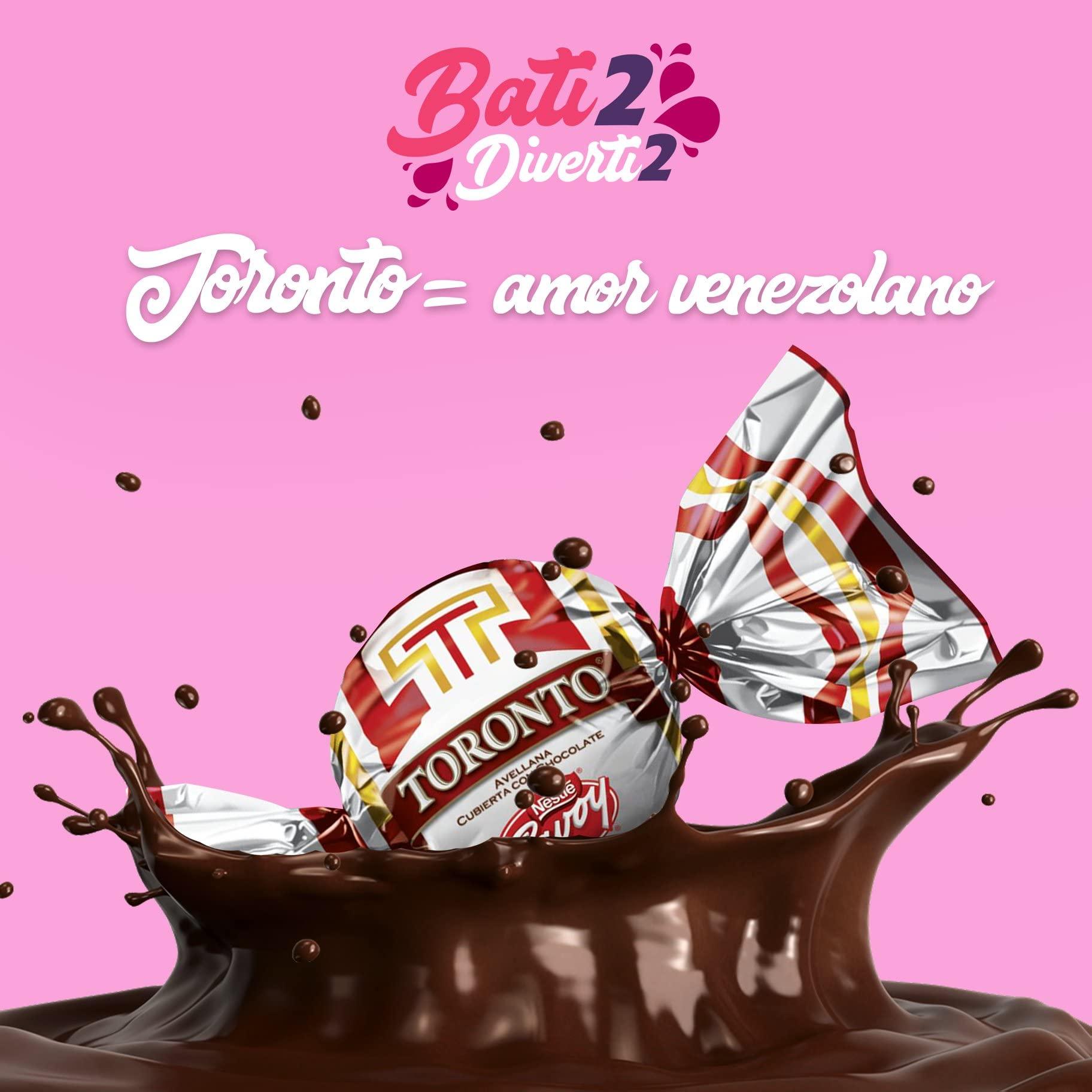 Chocolates Toddy Chocolate Powder Drink Mix (1Kg Bag) + Toronto Chocolate Covered Hazelnut (Bag/125gr) + Cassabito CasabeCrackers Natural Flavor (4 Pack) all the traditional flavor of Venezuela (6 Items TOTAL)