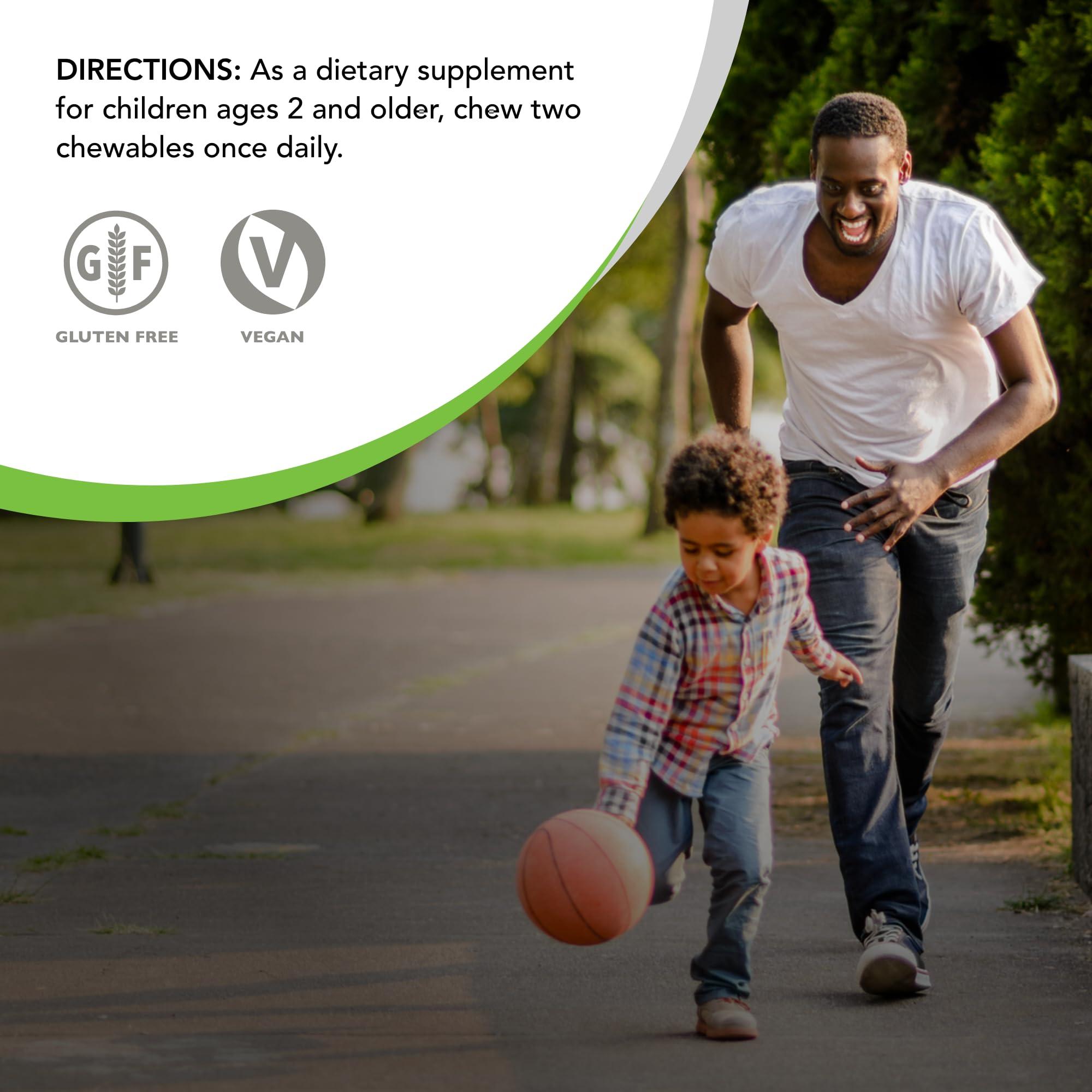 Nature\'s Plus NaturesPlus Animal Parade Gold Children\'s Multivitamin - Orange Flavor - 120 Chewable Tablets, Pack of 2 - Gluten Free - 120 Total Servings