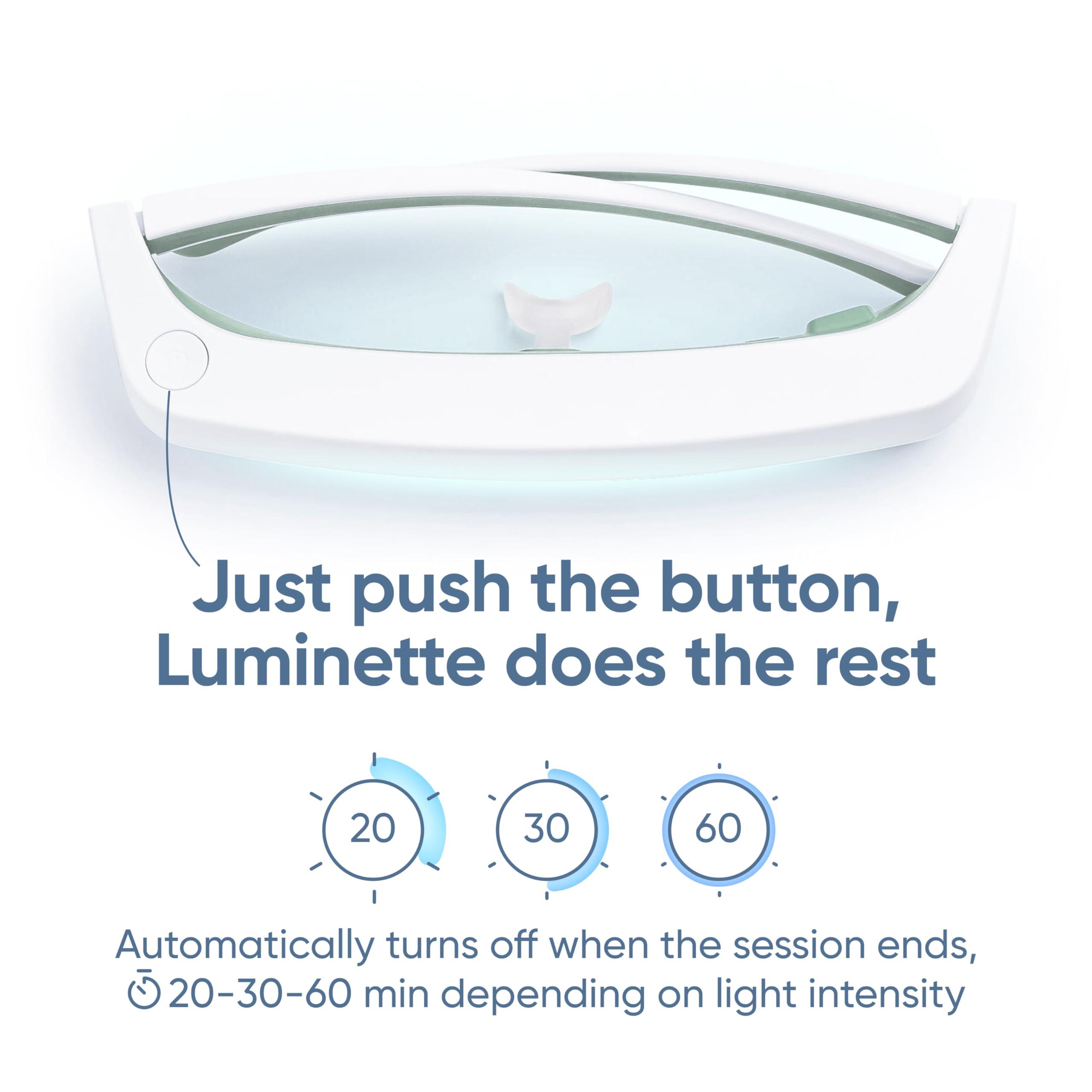 luminette Luminette 3 Light Therapy Glasses - Wearable Light Therapy Lamp - Natural Relief for Sleep Problems, Seasonal Mood Disorders & Jet lag - Portable Daylight Lamp (Green)