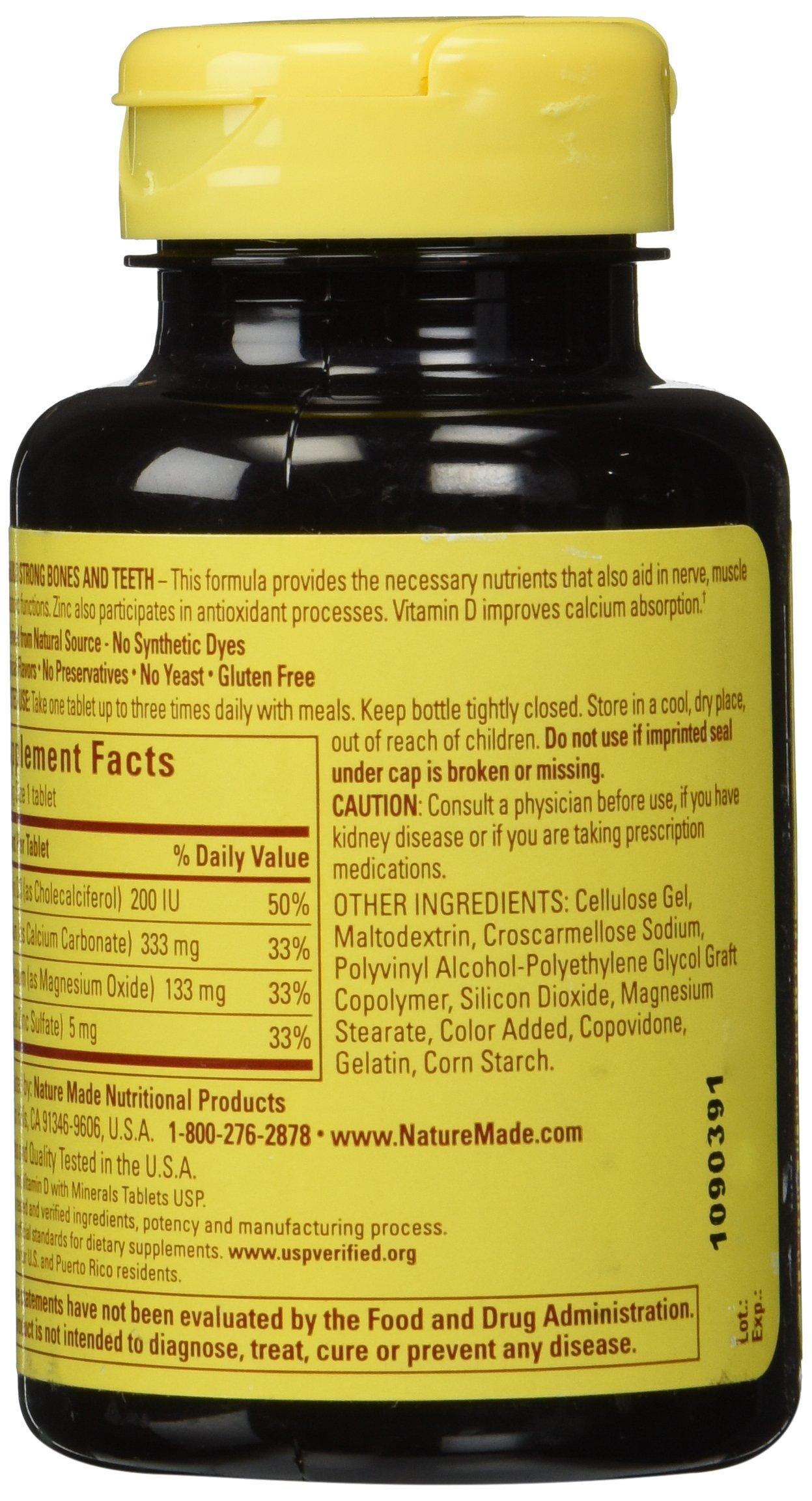 Nature Made Nature Made Calcium Magnesium & Zinc Tabs, 100 ct