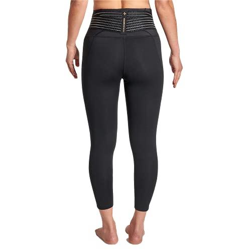 Tommie Copper Tommie Copper Women’s Pro-Grade Lower Back Support Leggings I Breathable, Adjustable Straps, UPF 50 Discreet Low Back Support - Black - X-Large
