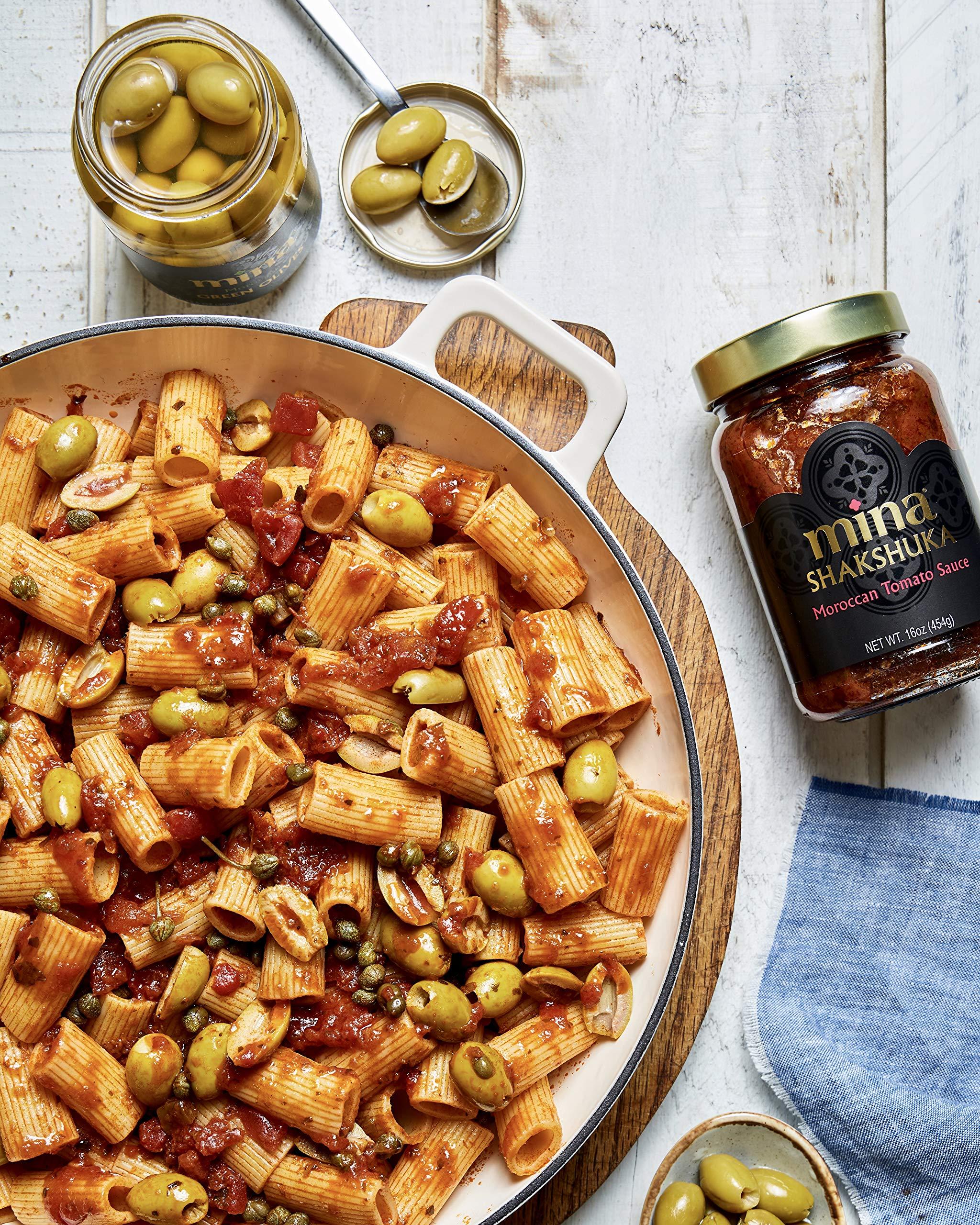 Mina Mina Shakshuka Sauce, Moroccan Tomato Sauce, 26 Oz (2 Pack) Sugar Free Sauce, Keto Friendly, Perfect to Use as Pasta Sauce and Simmer Sauce, Delicious with Eggs, Pizza, Sandwiches, and More