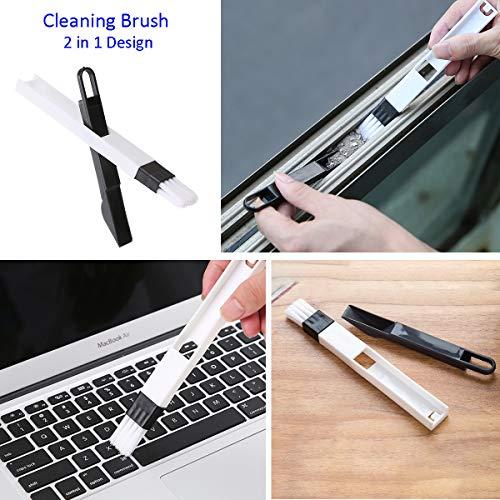 JEKEJIAJIU Magic Window Cleaning Brush,Window Groove Cleaning Brush SetHand-held Groove Gap Cleaning Tools,Window Blind Sliding Door Track Cleaner Duster Brush for Tile Lines Car Vents Keyboard8Pcs