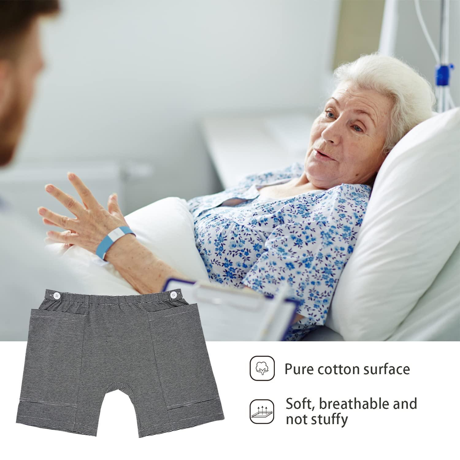 Lmaray Urine Bag Pants, Incontinence Care Trousers Catheter Underwear for Elderly, Urinate Drainage Bag Pants Abdominal Surgeries Patient, Ostomy Drainage Bag Care Pants, Incontinence Care Pant