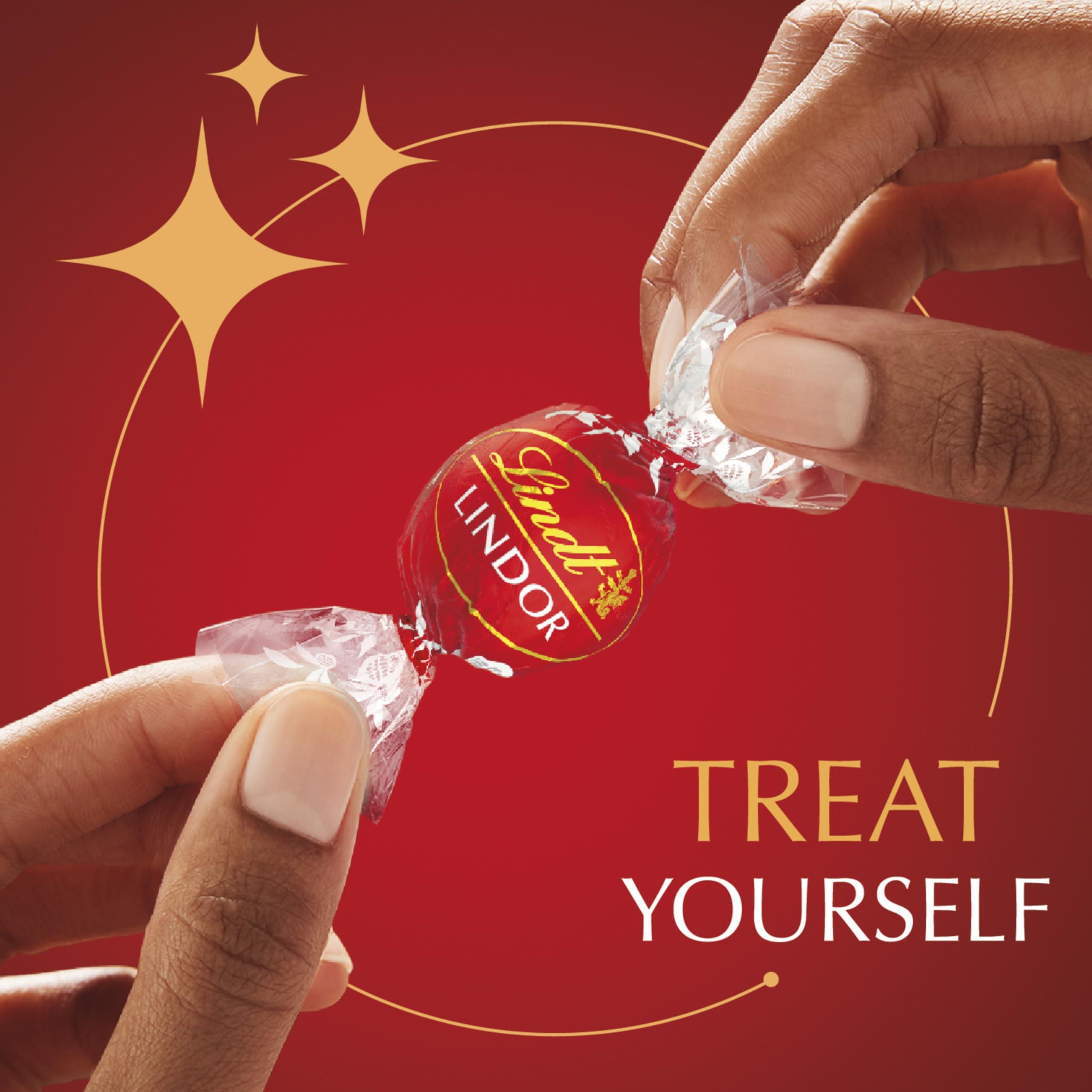 Lindt Lindt LINDOR Milk Chocolate Truffles, Milk Chocolate Candy with Smooth, Melting Truffle Center, 8.5 oz. Bag (6 Pack)