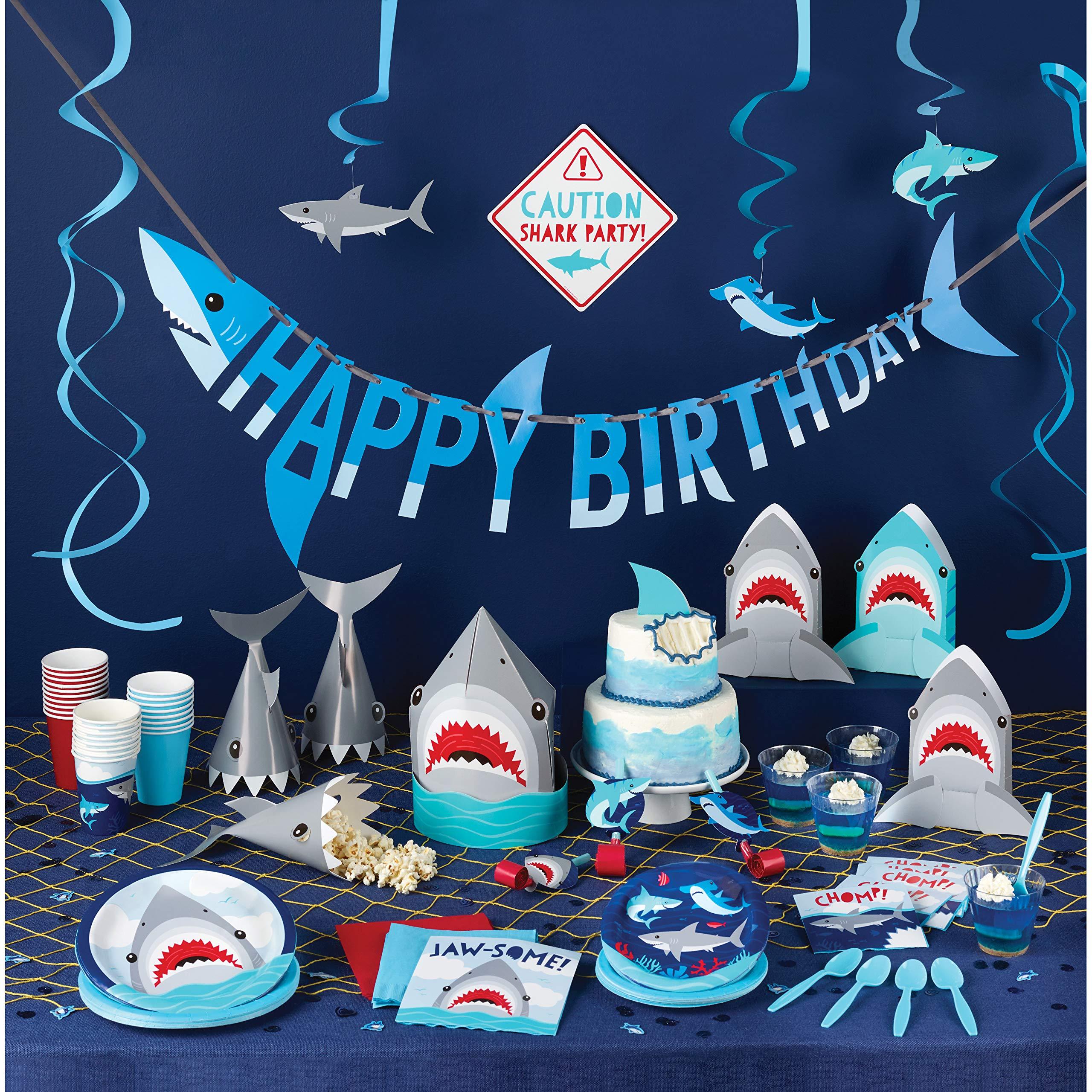 Creative Converting Shark Party Paper Plates, 8 ct