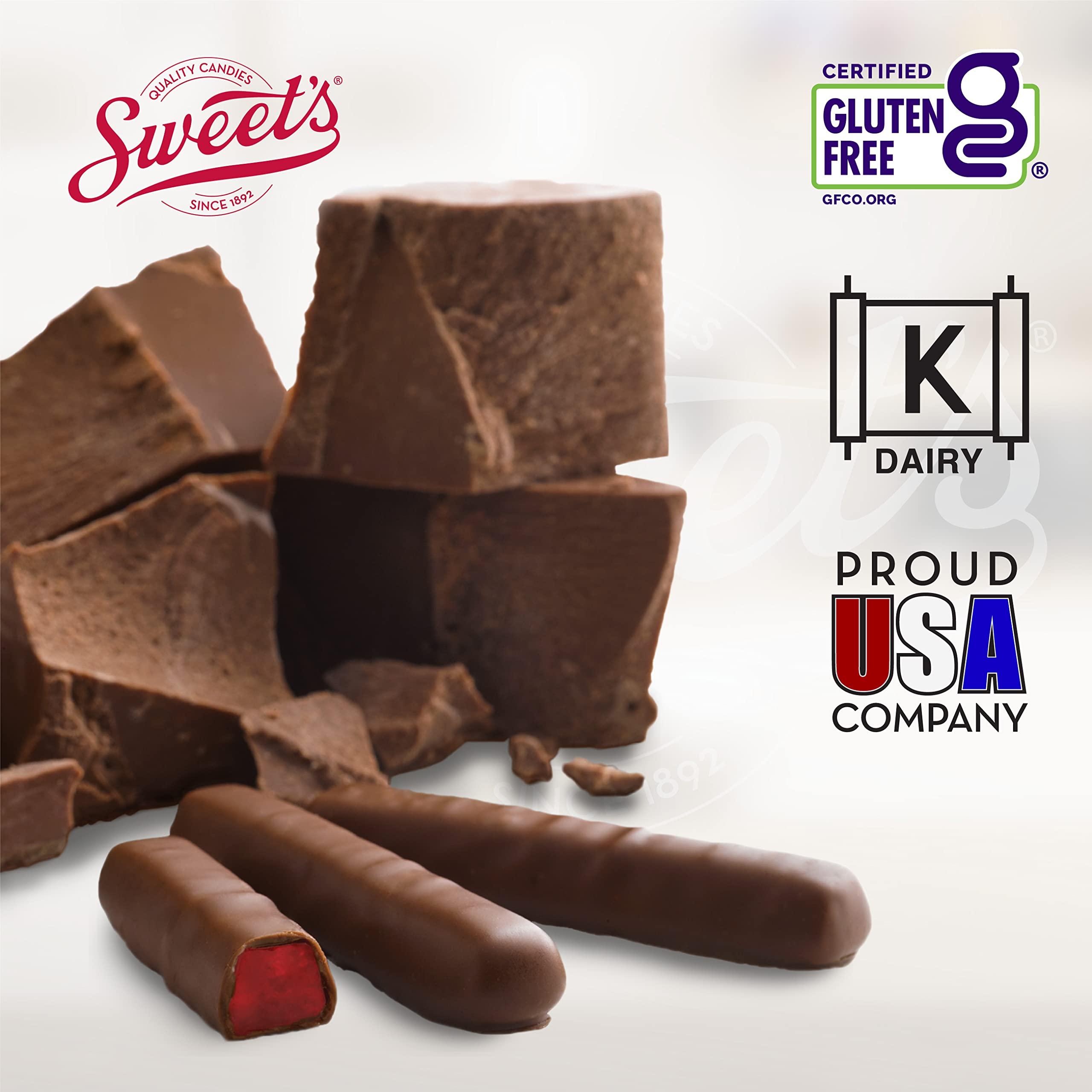 Sweet Candy Company Sweet Candy Company Milk Chocolate Raspberry Sticks - Gourmet Chocolate Covered Sticks, Chocolate Fruit Flavored Sticks, Gift Idea for Holidays, Gluten Free, Kosher - 10.5 oz Box