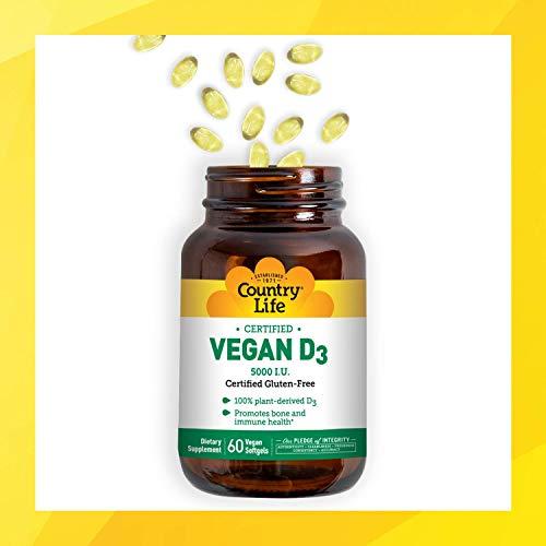 Country Life Country Life Vegan D3, 60 Count