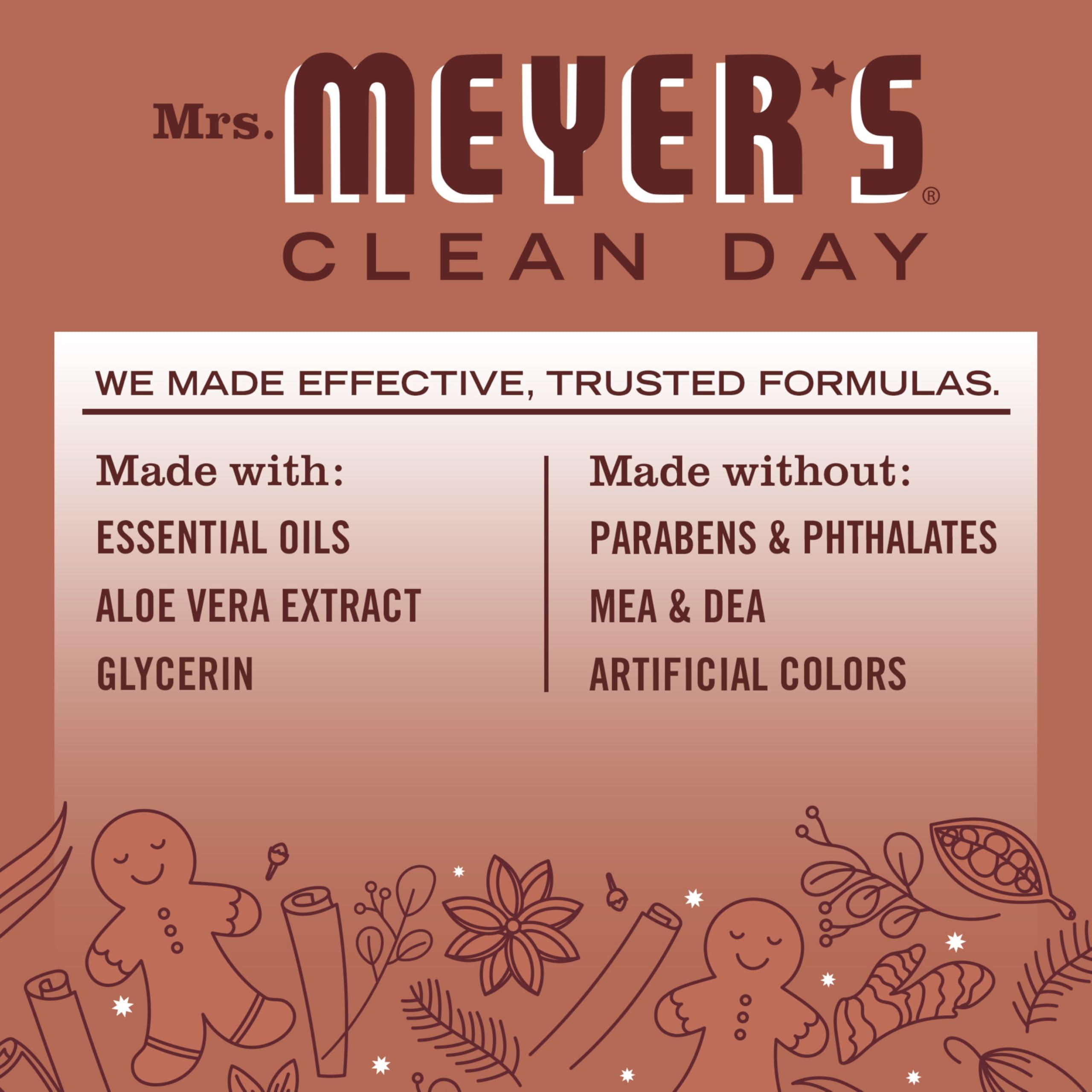 MRS. MEYER\'S CLEAN DAY MRS. MEYER\'S CLEAN DAY Liquid Dish Soap, Limited Edition Gingerbread Scent, 16 Ounce Bottle