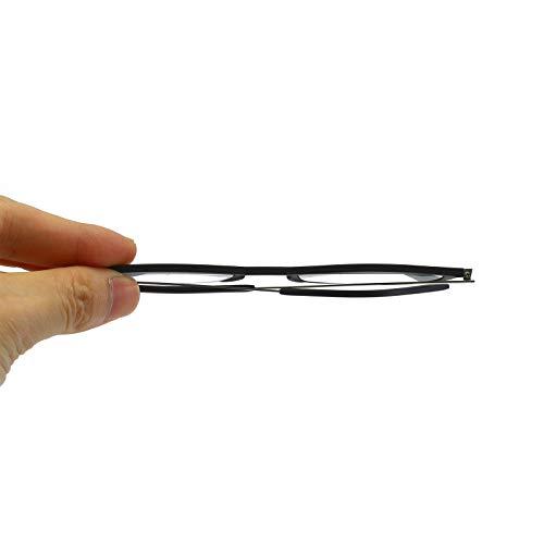 KoKoBin KoKoBin Ultra-thin anti-blue reading glasses, anti-glare glasses (Black, 1.25)