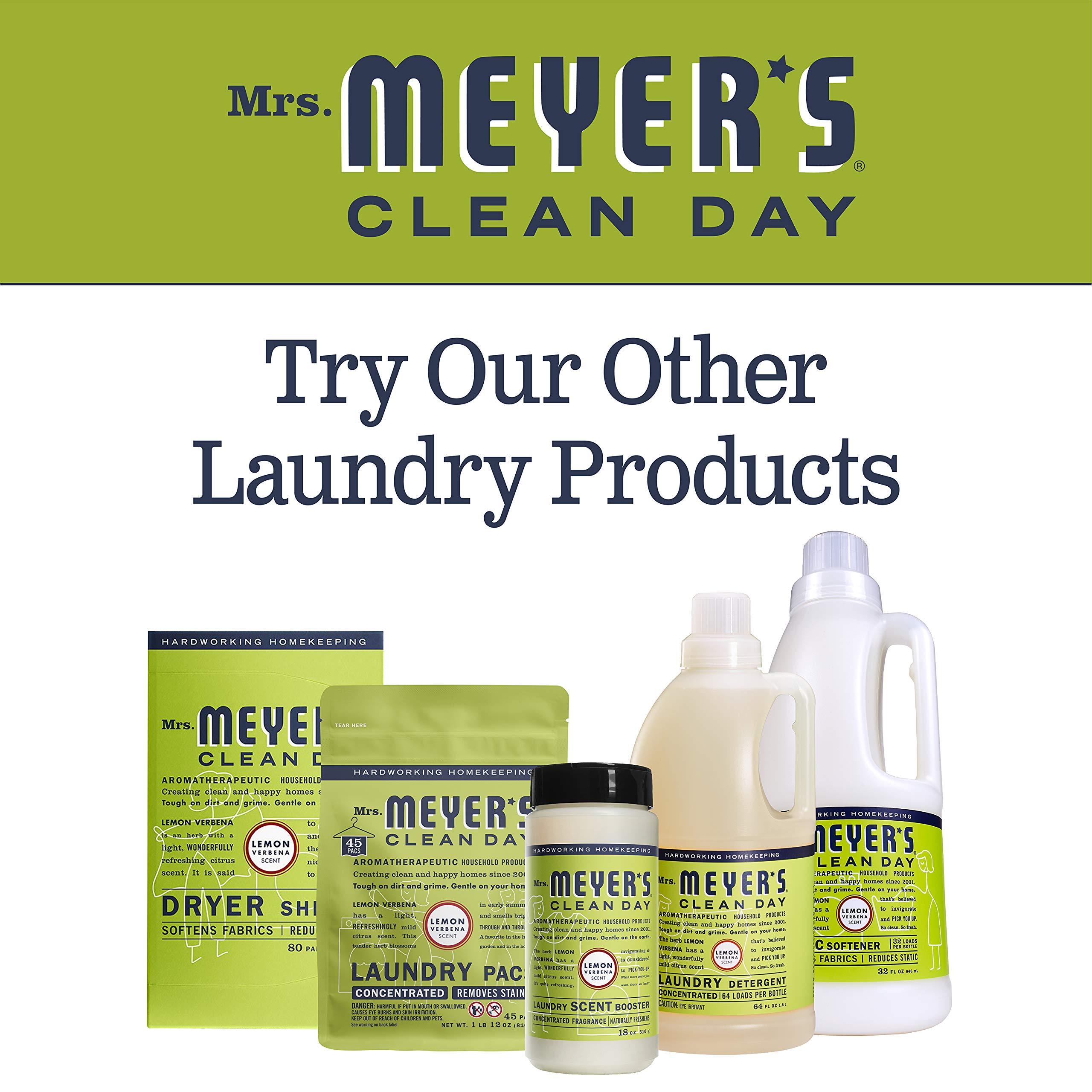 MRS. MEYER'S CLEAN DAY MRS. MEYER\'S CLEAN DAY Laundry Detergent Pods, Biodegradable Formula, Ready to Use Laundry Pacs, Lemon Verbena, 45 Count