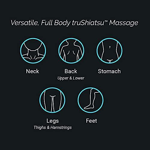 truMedic truMedic Shiatsu Neck, Back and Shoulder Massager with Heat, Deep Kneading 3D Massage for Muscle Pain Relief, MagicHands in Blue