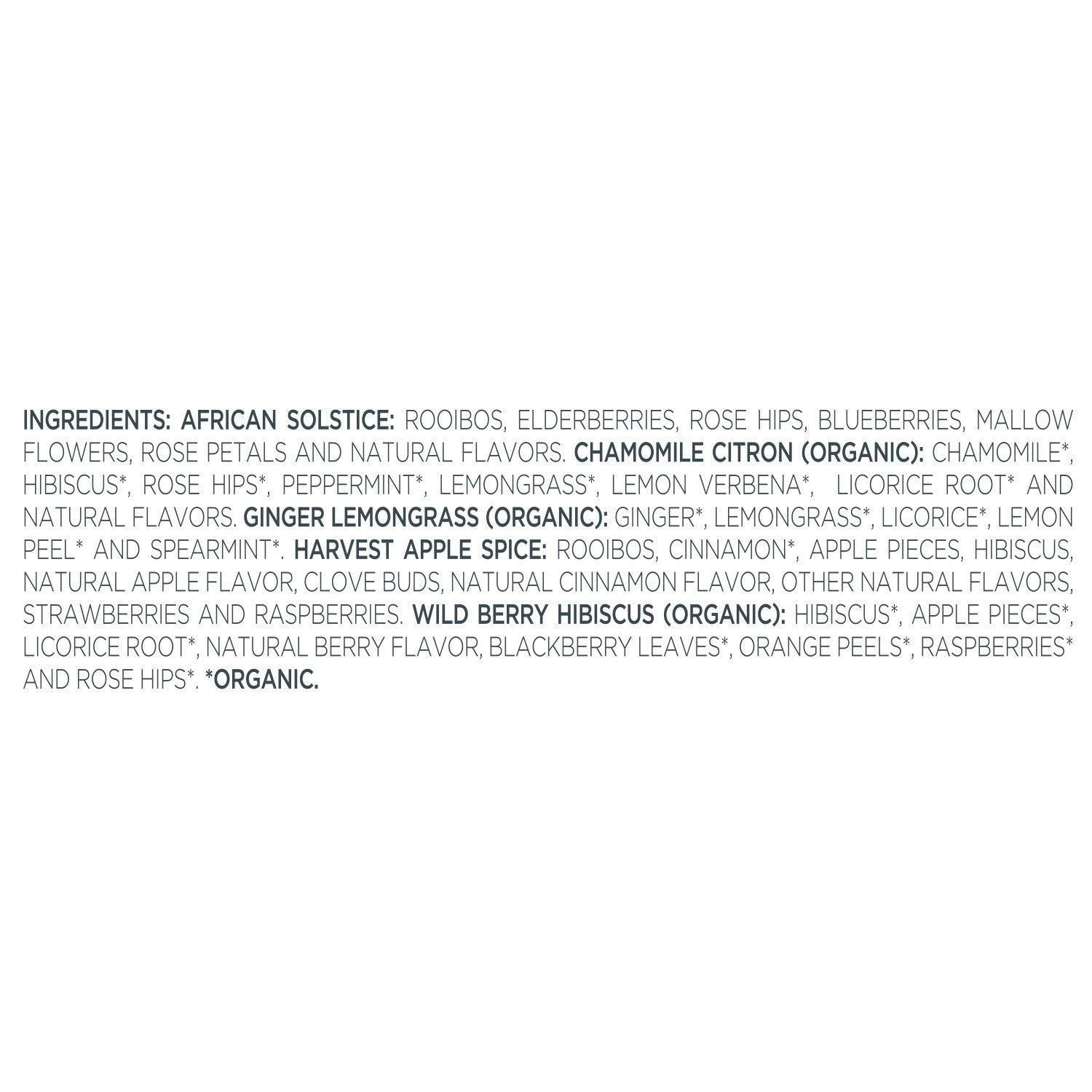 Tea Forte Tea Forte Herbal Tea Assortment, Petite Presentation Box, Sampler Gift Set With Handcrafted Pyramid Infusers, Naturally Caffeine Free, 10 Count (Pack of 1)