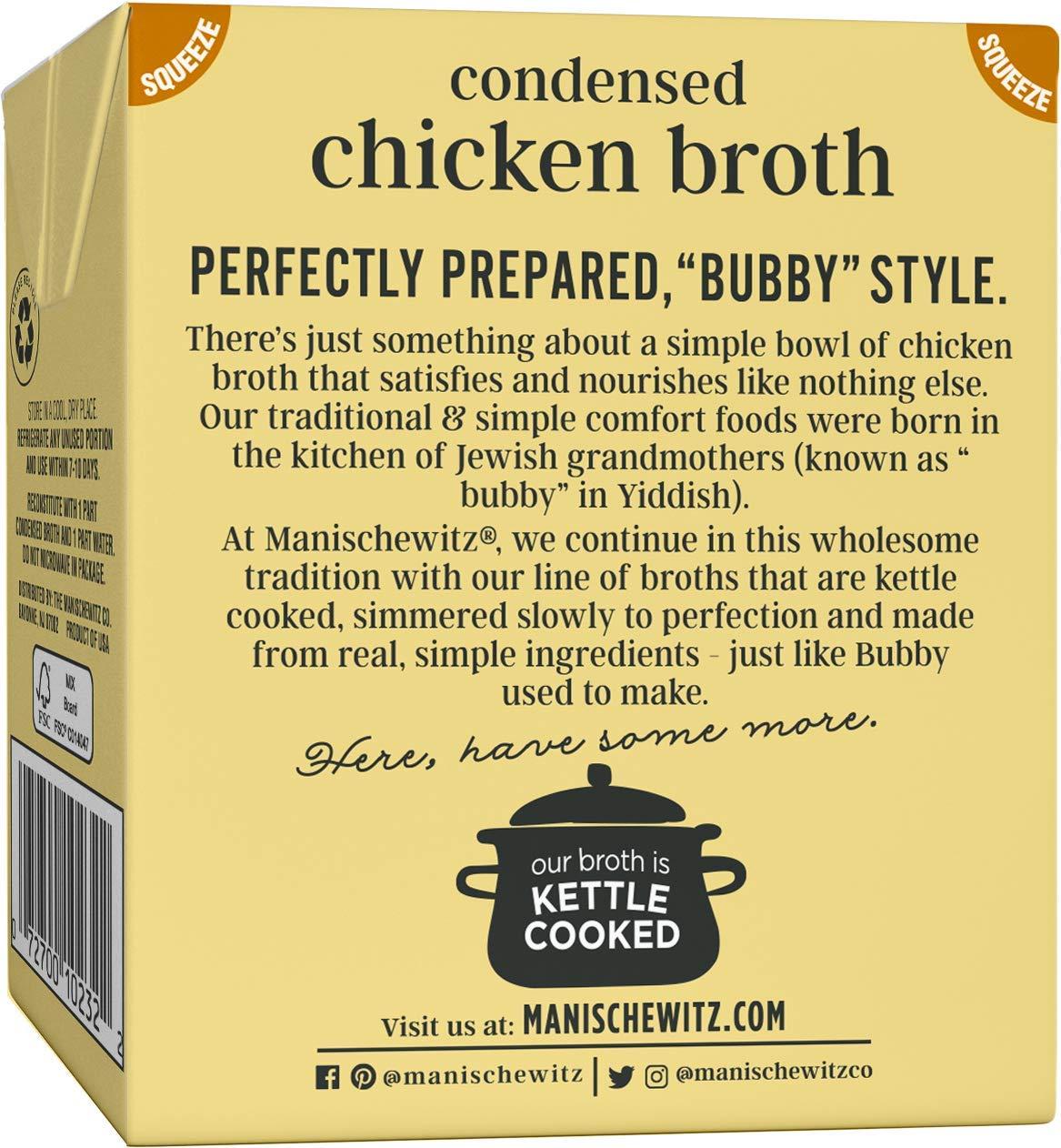 Manischewitz Manischewitz Chicken Broth 12oz (3 Pack), Flavorful, Kettle Cooked, Slowly Simmered, Kosher for Passover