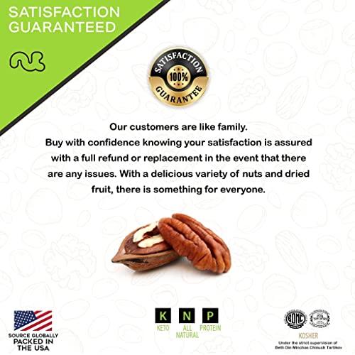 Nut Cravings NUT CRAVINGS - Candied Pecans Honey Glazed Praline, No Shell (16oz - 1 LB) Bulk Nuts Packed Fresh in Resealable Bag - Healthy Protein Food Snack, All Natural, Keto Friendly, Vegan, Kosher