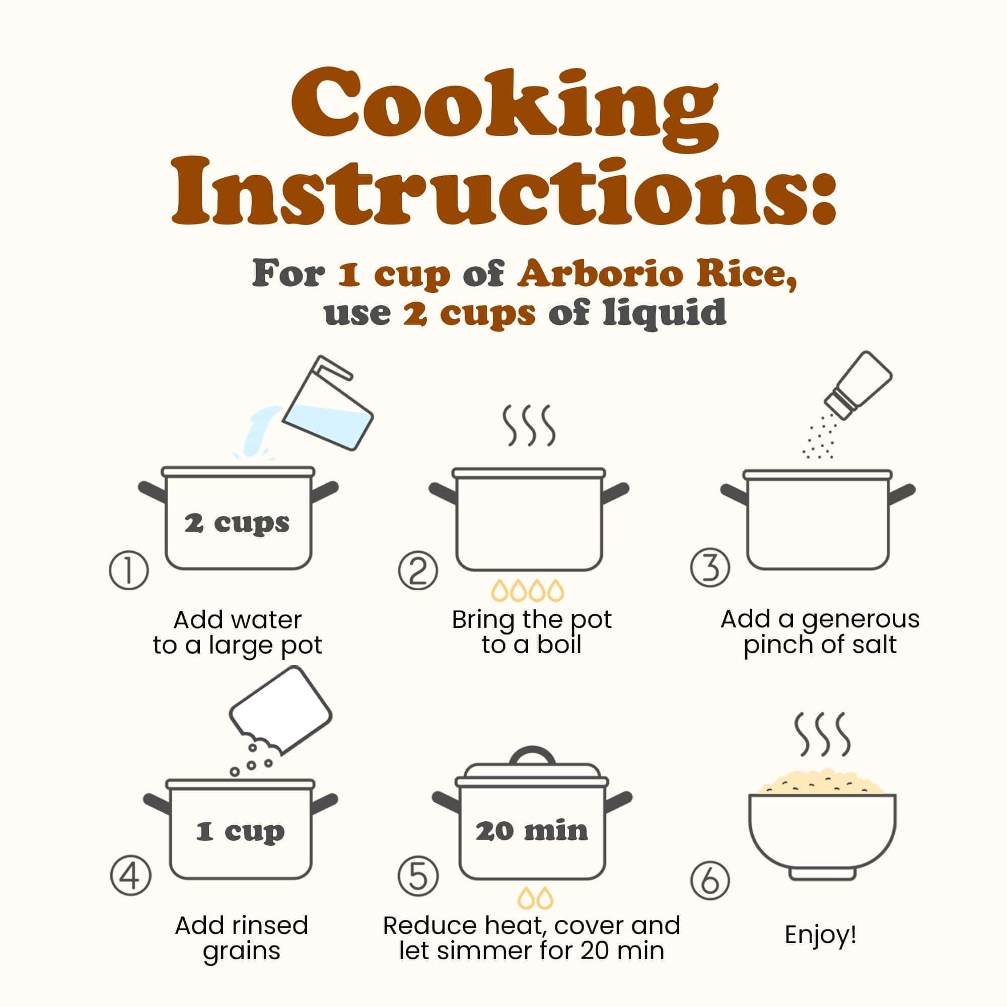 Food to Live Food to Live Italian Arborio Rice, 1 Pound Short Grain White Rice. Gourmet Superfino Grade. Perfect for Creamy Risottos and Culinary Delights. Good Source of Protein. Vegan, Kosher, Bulk