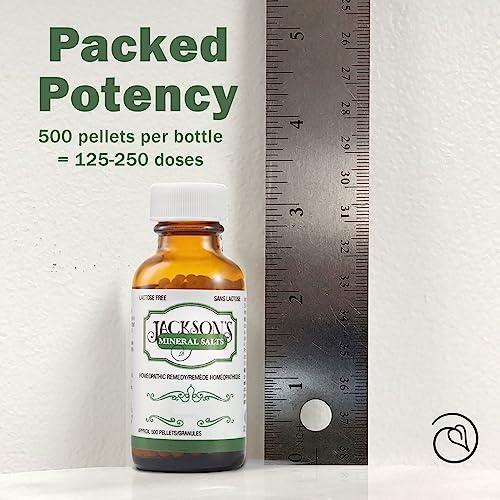 Jackson's Jackson\'s Cell Salt #6 Kali phos 6X (500 Pellet Bottle) - Certified Vegan, Lactose-Free Kali phosphoricum 6X