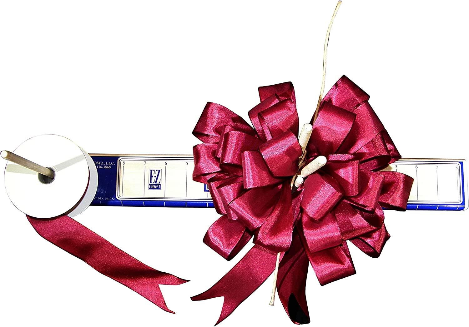 E-Z Bowz Deluxe EZ BowMaker - Bow Making Tool - Crafting Bowmaker - Professional Designer Bow Maker - DIY Wreath Bows, Hair Bows, And More