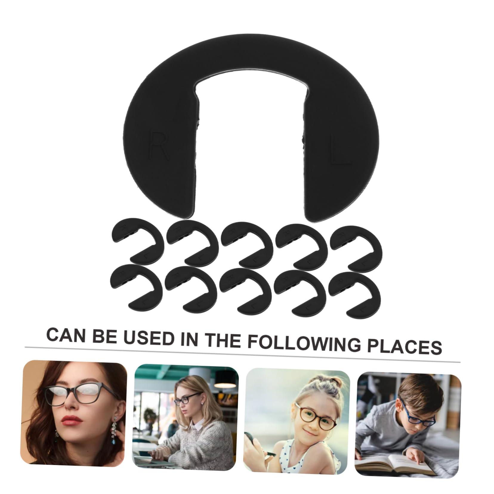 DOITOOL 20 Pcs Silicone Glasses Nose Pads Eyeglasses Nose Pads Anti-Slip Nose Pads Eyeglass Repair Kits Silicone Nose Pads for Eyeglasses Glasses Nose Mat Non-Slip Nose Clip