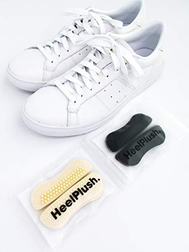 uoopiux (3 Pairs) Silicone Heel Grips for Mens/Womens | Anti-Slip for Inside of Loose Heels, Shoes Too Big | Non-Slippage Gel Heel Grip Liners | Multi-Size No-Slip Inserts | Improve Fit Adhesive (Black)