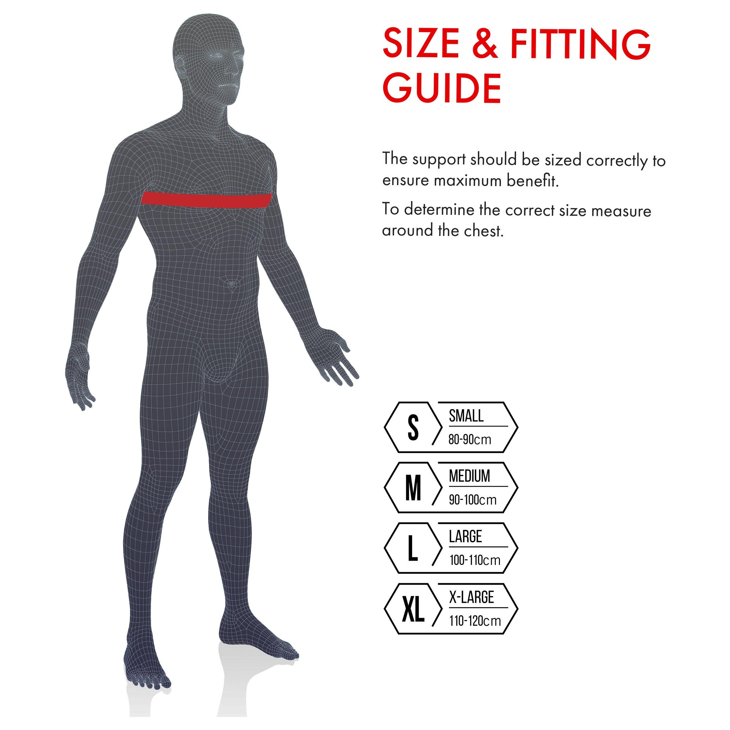 Days VULKAN Classic Full Shoulder Support, Medium, for Tendonitis, Bursitis, & Other Shoulder Injuries, Covers Both Shoulders, Compression & Warmth, Protection for Rehabilitation & Recovery