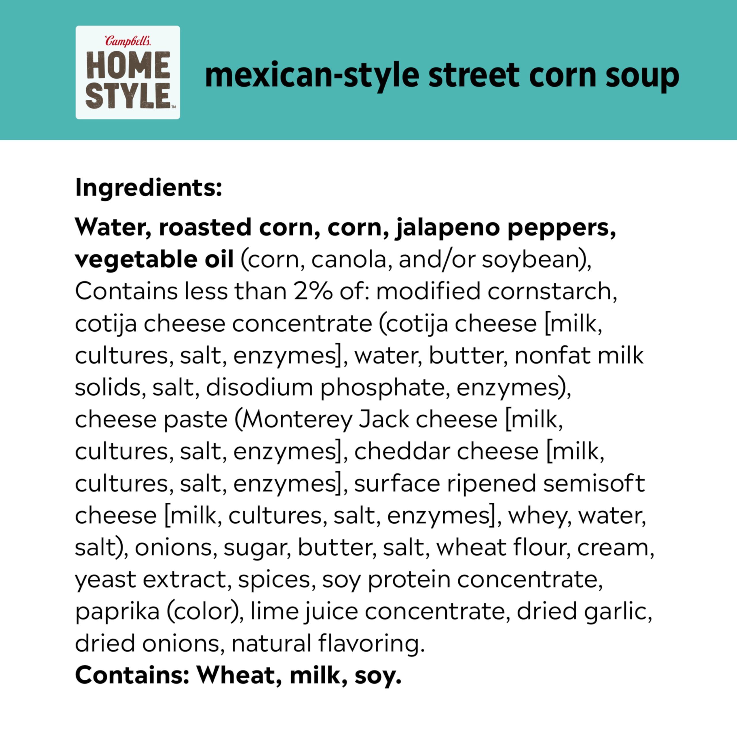 Campbell\'s Homestyle Campbells Homestyle Mexican Style Street Corn Soup, 16.3 oz Can