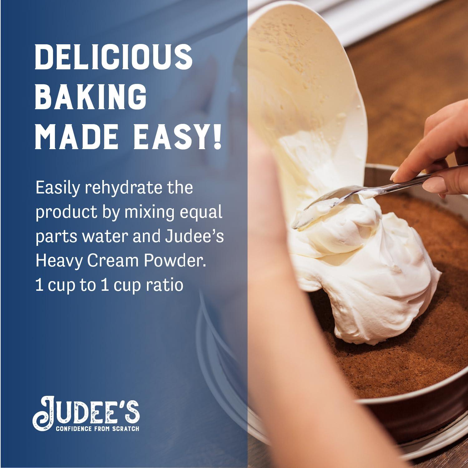 Judee's Gluten Free Judee\'s Heavy Cream Powder 5 lb - GMO and Preservative Free - Produced in the USA - 100% Gluten-Free - Keto Friendly - Add Healthy Fat to Coffee, Sauces, or Dressings - Make Liquid Heavy Cream