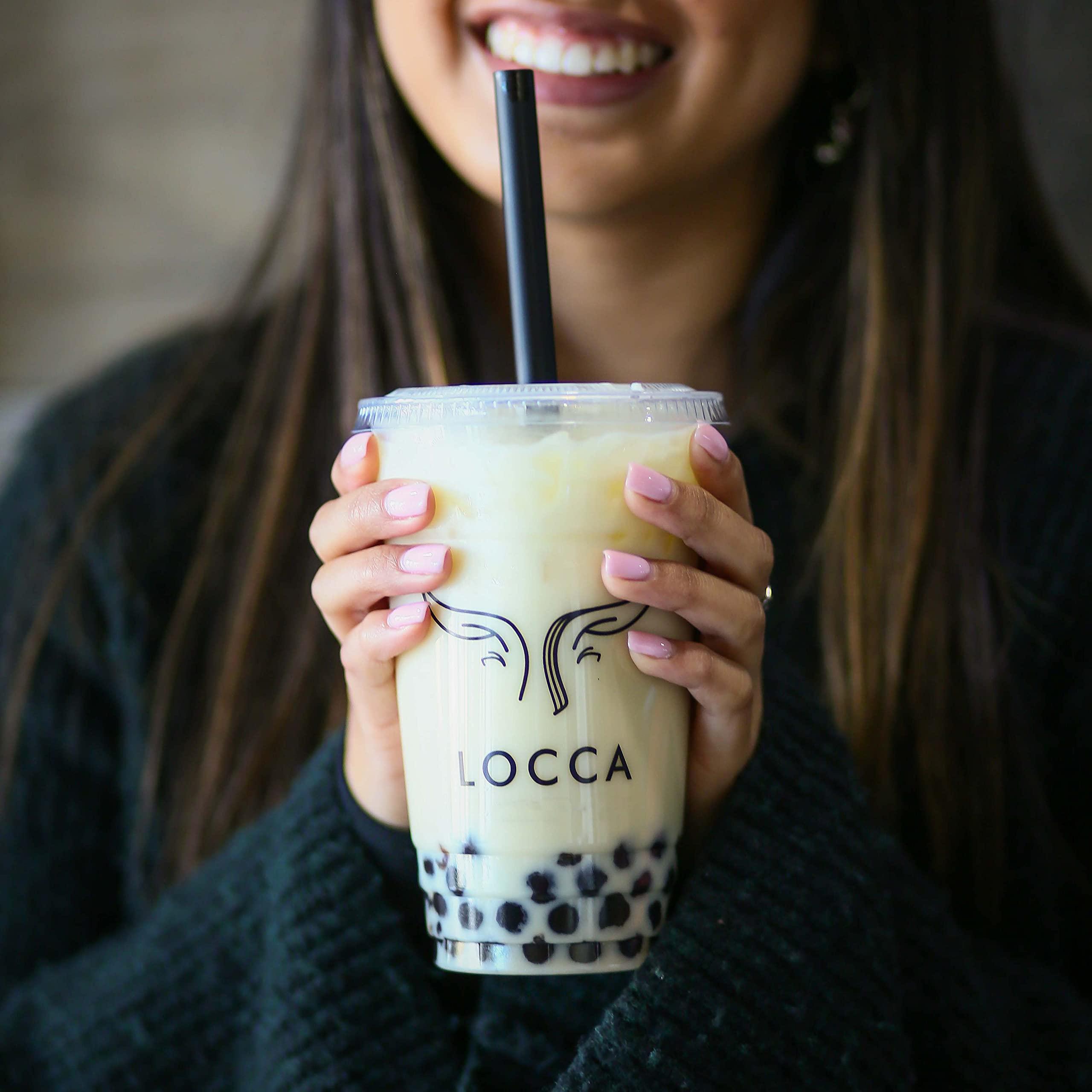 LOCCA Premium Boba Tea Kit | Locca Boba Party Kit | Bubble Tea Gift Kit | Boba Gift | 56+ Drinks | 7 Boba Flavors | Includes Tapioca Balls and Boba Straws | DIY Food Gift
