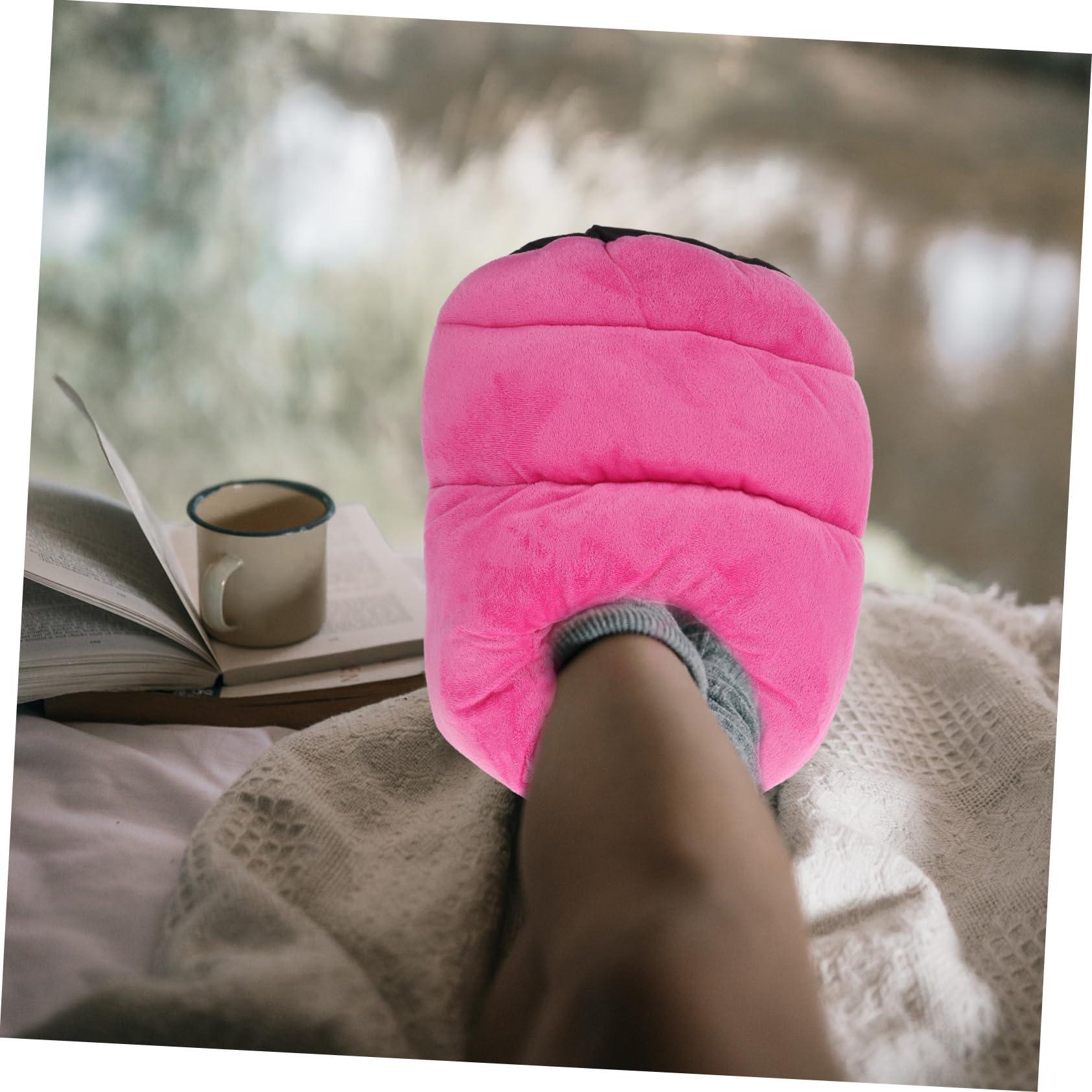 HEALLILY Heating Foot Warmer Heated Foot Warmers Foot Warm Cushion Anti Skid Plush Shoes Foot Warmer mat Electric Foot Massagers Heater Shoes Boots Electro-Thermal Office Super Soft Fleece