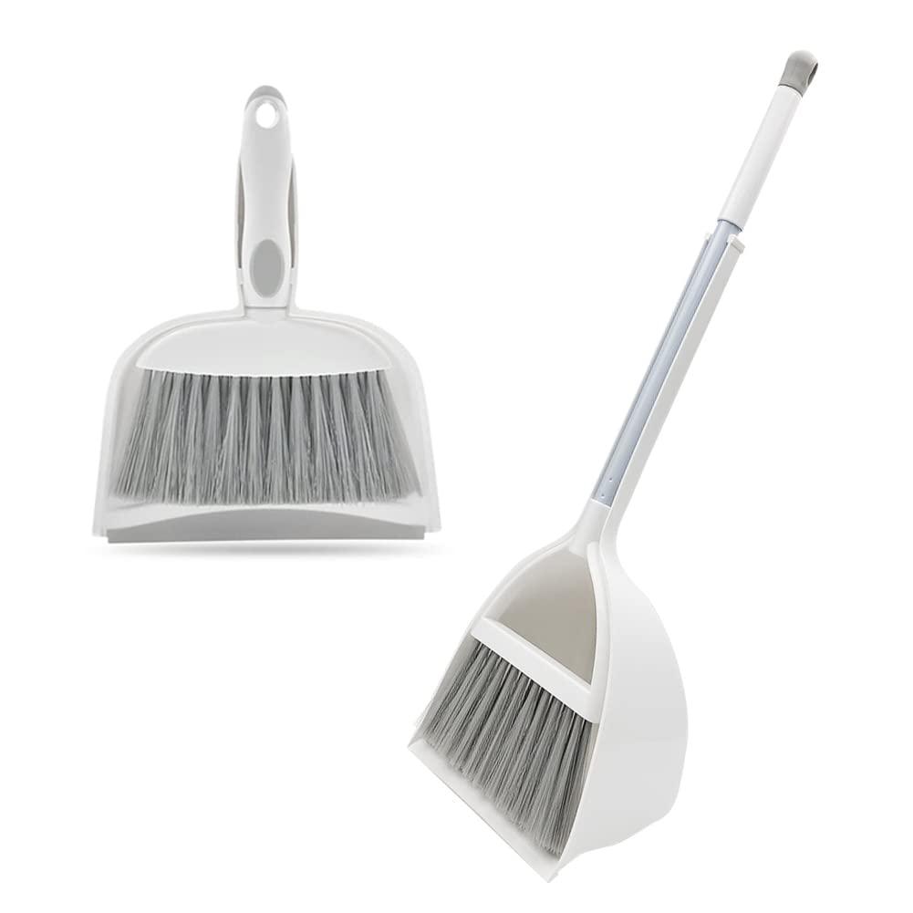 WDDBHSKN Mini Broom and Dustpan Set Kids Broom Set Kids Cleaning Set Toddler Broom Set Set Small Broom and Dustpan Set for Desk, Home, Kitchen Necessities