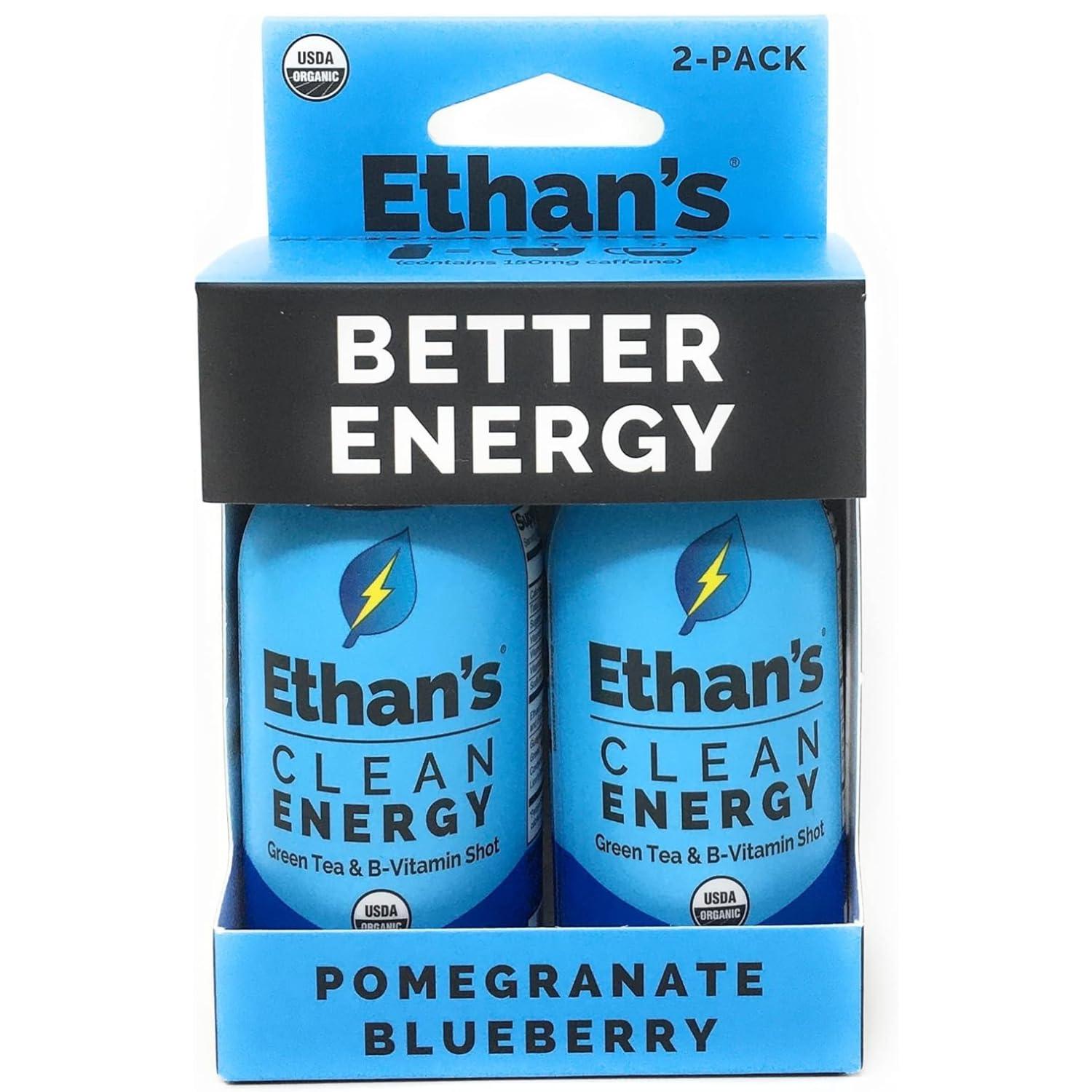 Ethan's ETHANS Pomegranate Blueberry Energy Shot Duo, 2 FZ