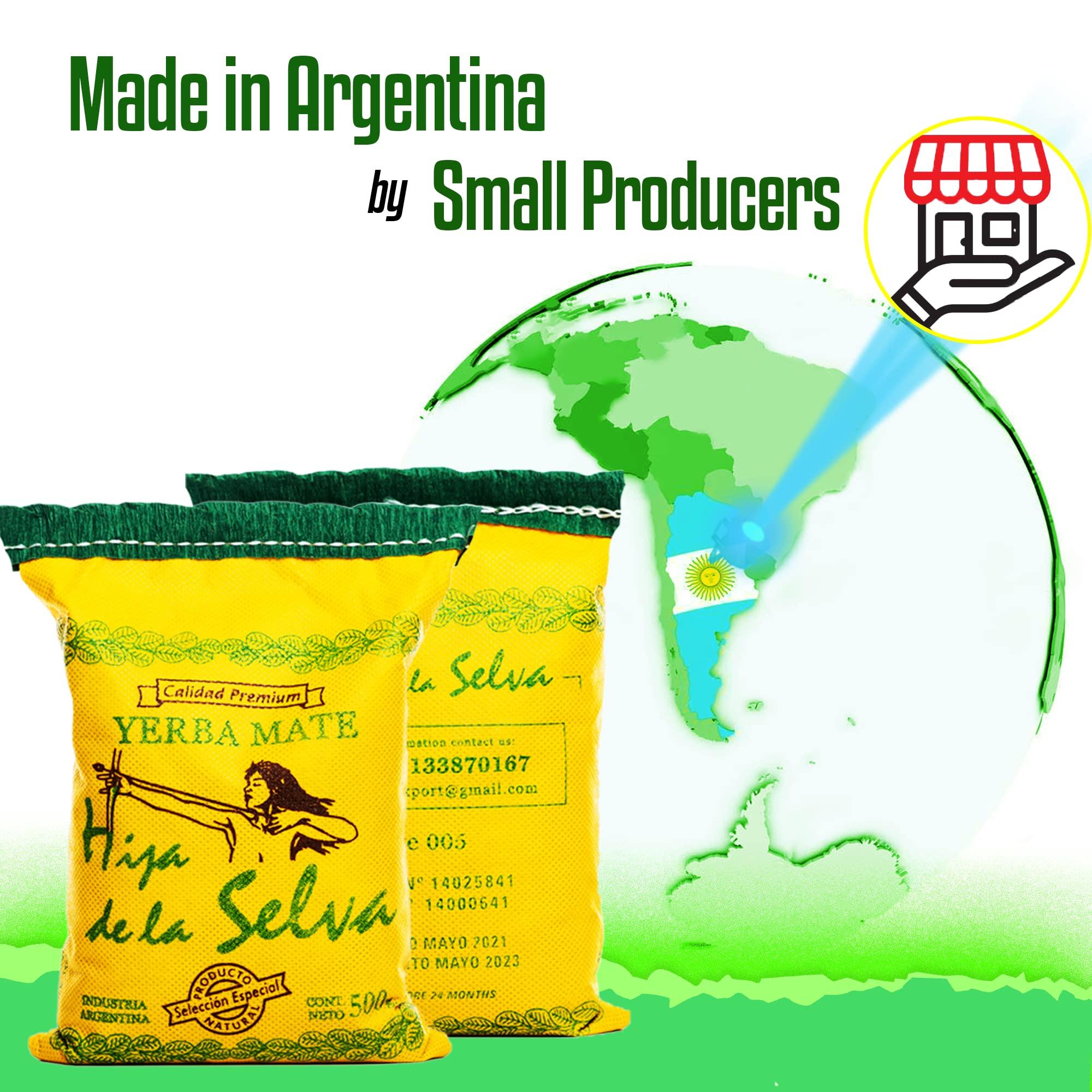 The Argentino The Argentino Yerba Mate Orgnica Hija de la Selva T Suelto Tradicional Sudamericano Bebida De T
