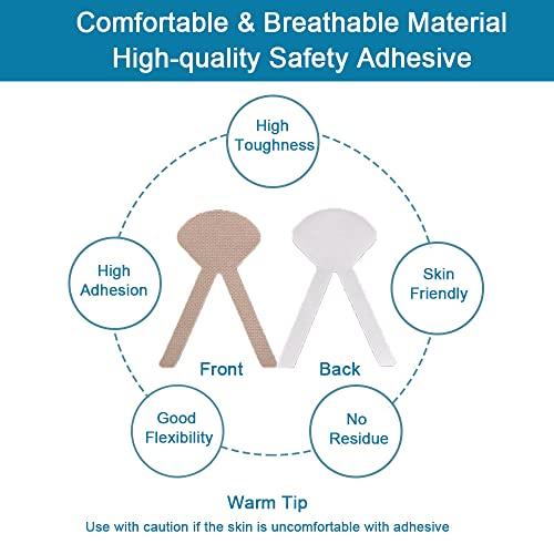 BAOZENP BAOZENP Nasal Tube Holder - Nasogastric Feeding Tube Fastener Catheter Fixed Tape Sticker Nursing Supplies for Home care, Clinic, 50 pcs