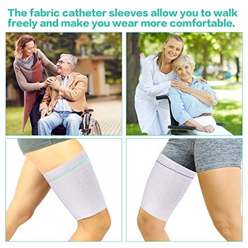 AxuuRmvin Catheter Leg Bag Holder Urine Bag Leg Sleeve Drainage Bag Covers Urinary Drainage Bag Washable Urinary Incontinence Supplies for Men,Women (XL-1)