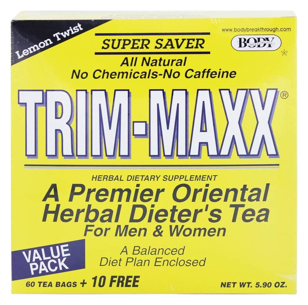 Body Breakthrough Body Breakthrough Diet Trim-Maxx Tea Lemon, 70 Count