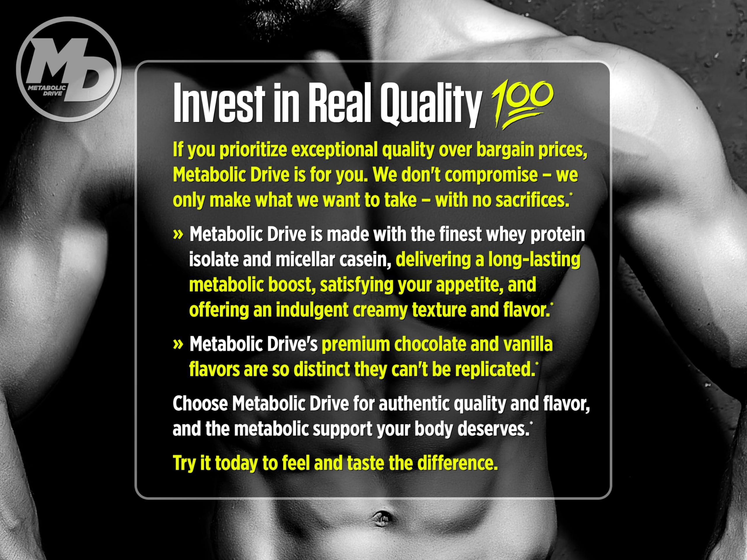 Biotest Biotest Metabolic Drive Functional Protein - Whey Isolate/Micellar Casein Blend - Lab-Tested (2lb, Chocolate)
