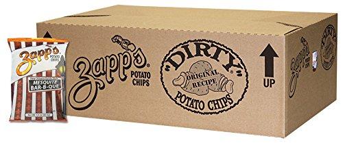 Zapp's Zapp’s New Orleans Kettle-Style Potato Chips, Mesquite BBQ – Crunchy Chips with a Smokey Kick, Great for Lunches or Snacking on the Go, 1.5 oz. Bag (Pack of 30)