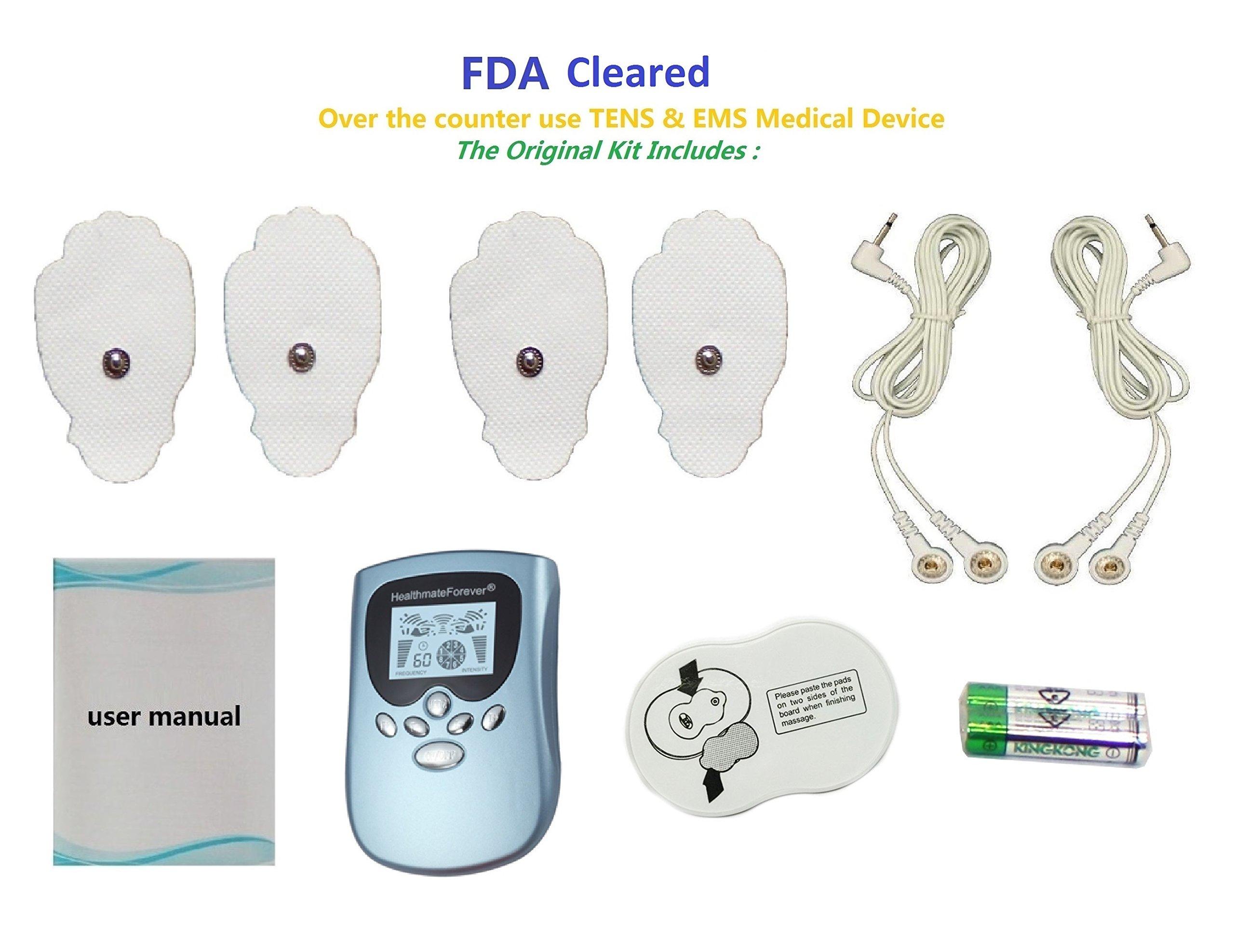 HealthmateForever HealthmateForever PM8IS Blue 8 Modes Body Electrical Back Pain Relief Massager + Belt | Back Pain Free | Provide Back Acupressure | Great Abdominal Muscle Exercise Belt HealthmateForever PM8 Blue