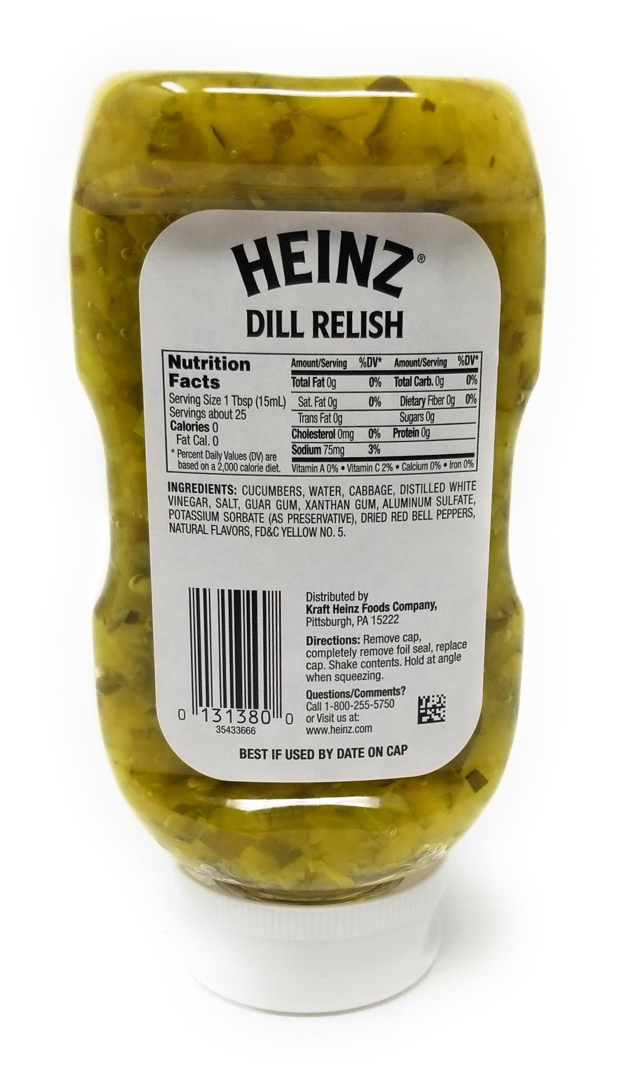 Heinz Heinz Dill Relish, 12.7 Ounce Bottles (Pack of 3)