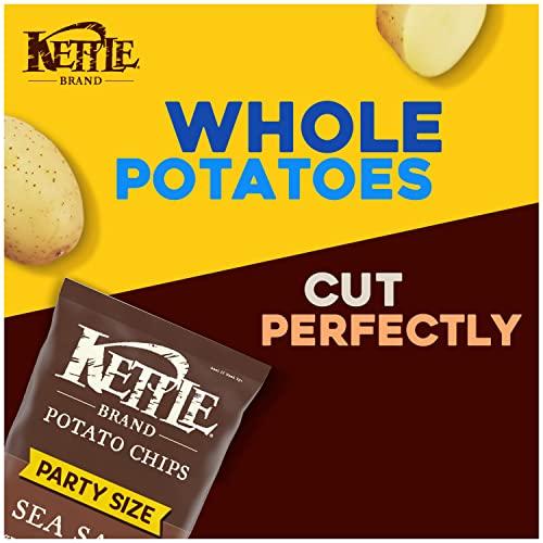 Kettle Brand Kettle Brand Potato Chips, Sea Salt Kettle Chips, Party Size, 13 Oz (Pack of 9)