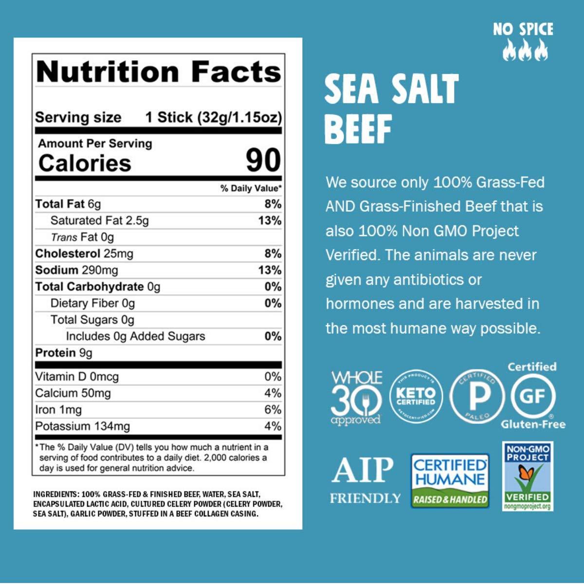 Chomps Chomps Variety Trial Pack, Grass Fed and Free Range Beef & Turkey Sticks, 8 Flavor Pack - Keto, Paleo, Whole30