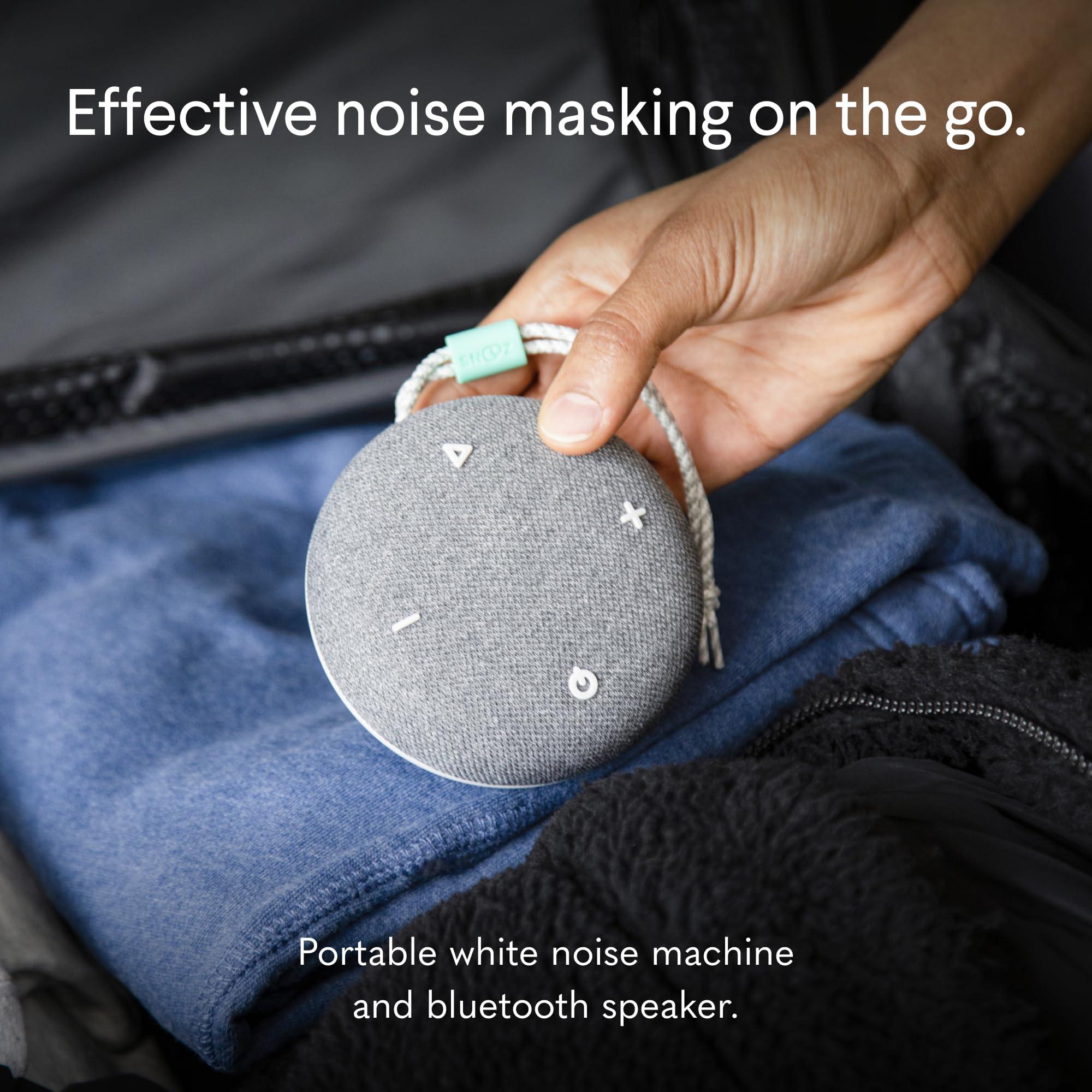 SNOOZ SNOOZ Original Charcoal White Noise Sound Machine and SNOOZ Go Travel Friendly and Portable Sound Machine - Bundle