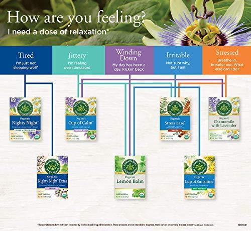 Traditional Medicinals Traditional Medicinals Organic Cup of Calm Relaxation Tea, 16 Tea Bags (Pack of 6)