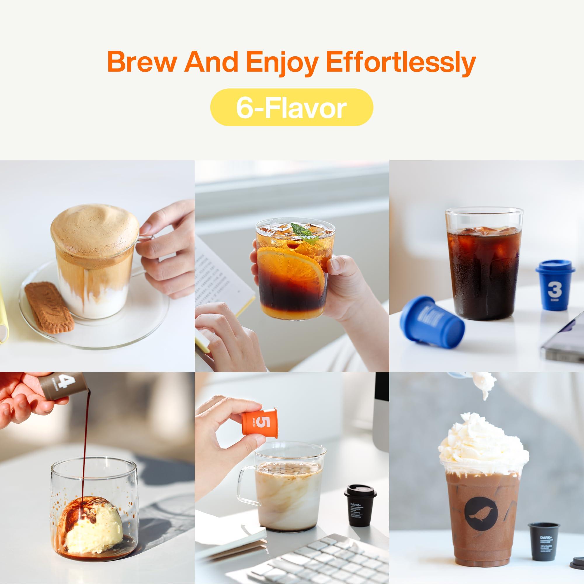 SaturnBird SATURNBIRD Coffee Instant Cold Brew - Medium, Dark Roast Variety Pack, 3 Roast Levels (NO.4-6), 100% Arabica Coffee Powder, Enjoy Cold/Hot, 24 Single Serves Perfect for Iced Coffee